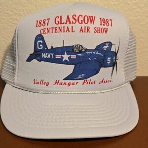 Vintage 1987 Glasgow 1887 To 1987  Centennial Air Show Hat